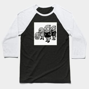 Papa Steely #1 - Black and White Baseball T-Shirt